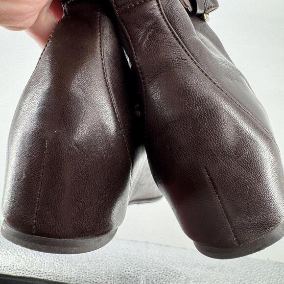 Stuart Weitzman boots womens 8 brown soft leather designer minimalist wedge - Picture 7 of 7